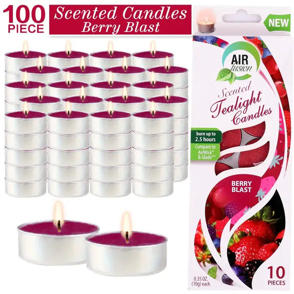 Decorative Berry Tealight Candles® for cozy ambiance