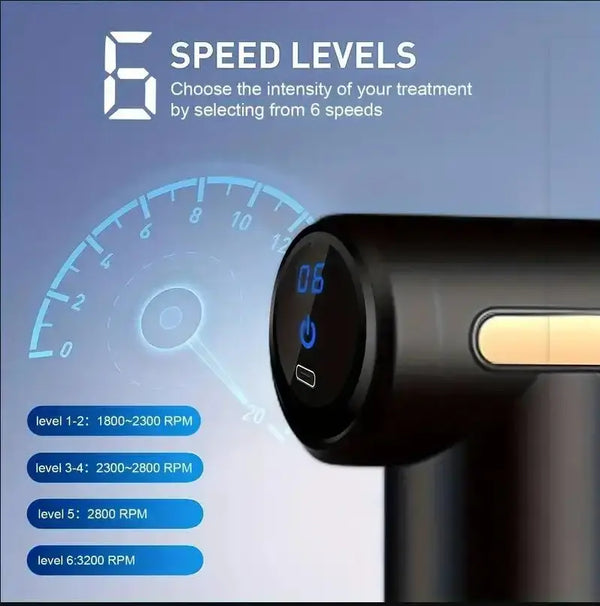 Portable Muscle Massage Gun® for athletes and fitness enthusiasts
