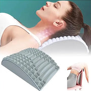 Back stretcher pillow for lumbar and neck support