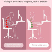 Back stretcher pillow for lumbar and neck support