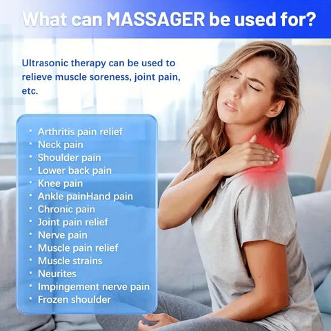 neck massager with 8 massage modes and rechargeable battery