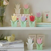 Hand-poured tulip candle for special occasions