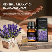 Lavender essential oil bottle for diffuser relaxation