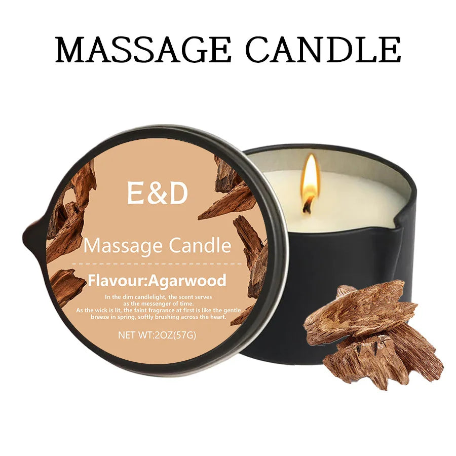 E&D Massage Scented Oil Candle