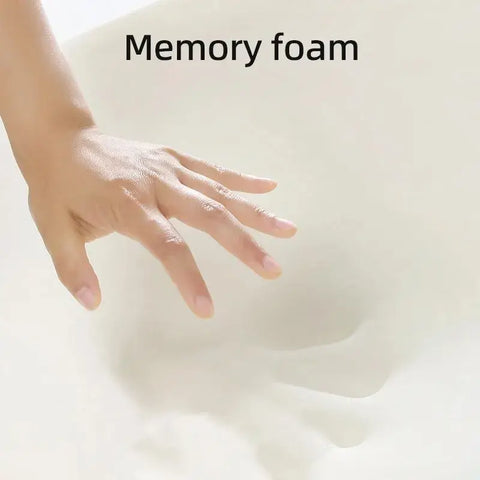 Comfortable memory foam pillow with contour shape