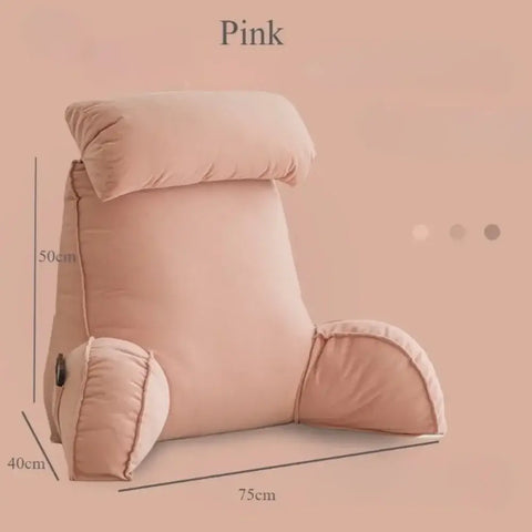 Reading pillow with large back support
