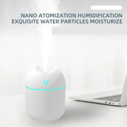 Portable USB-powered 250ML mini air humidifier for home and office