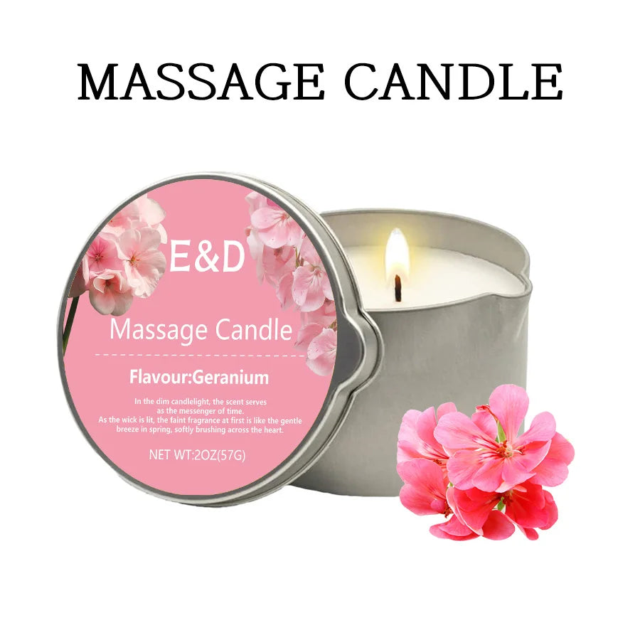 E&D Massage Scented Oil Candle