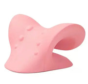 Comfortable neck pillow with built-in massage nodes