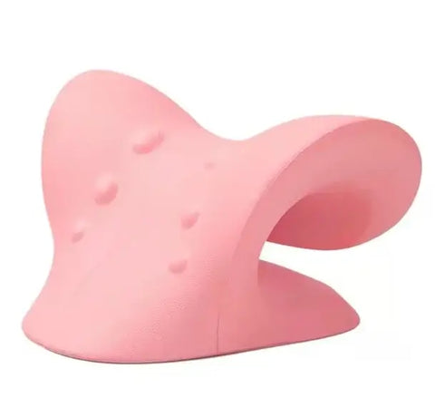 Comfortable neck pillow with built-in massage nodes