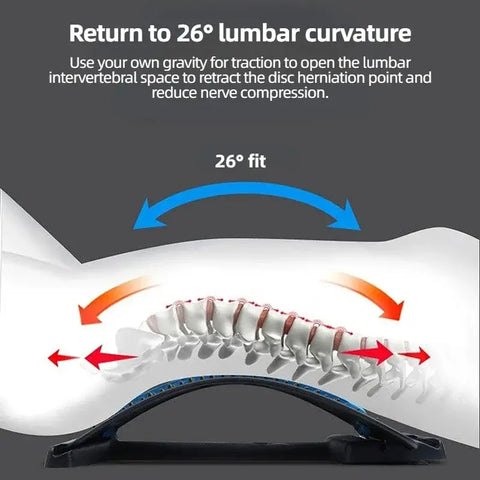 Portable back stretcher for spine alignment therapy