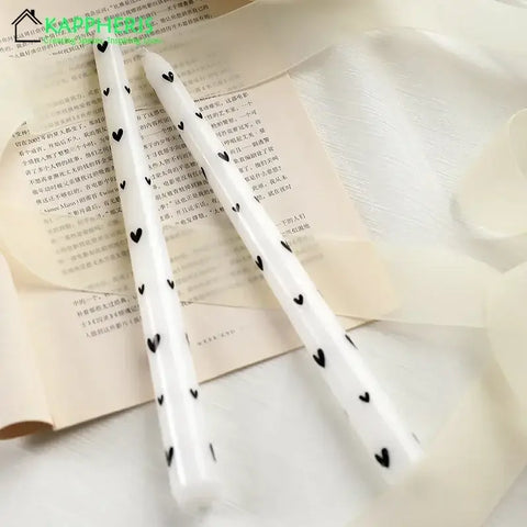 romantic dinner setting with 7.5 inch taper hand candles