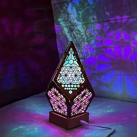 Bohemian LED Table Lamp Star Lamp Multicolour 3D Geometric