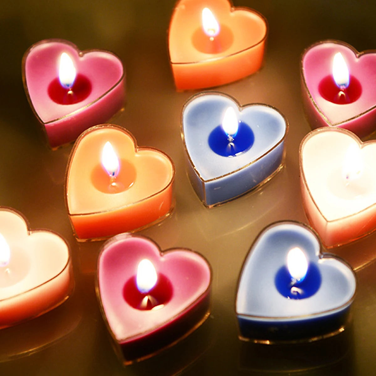 Heart-Shaped Scented Candles