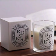 Soft romantic perfume in sleek transparent glass