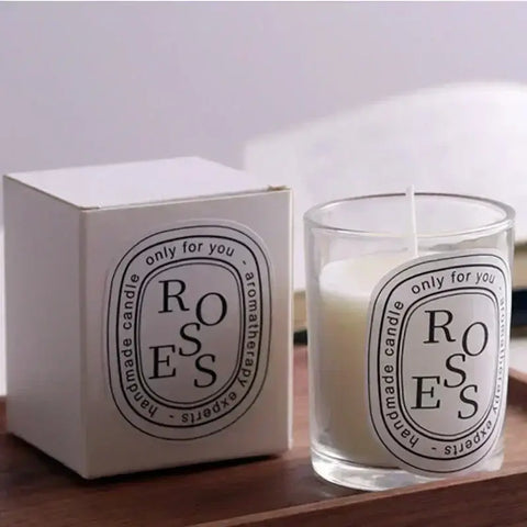 Soft romantic perfume in sleek transparent glass
