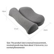 Comfortable memory foam pillow with contour shape