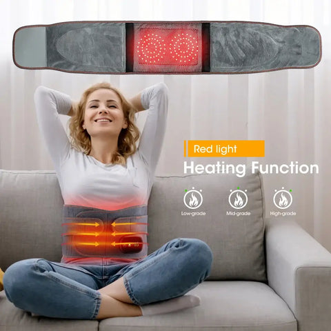 Inflatable lumbar support belt for lower back pain relief