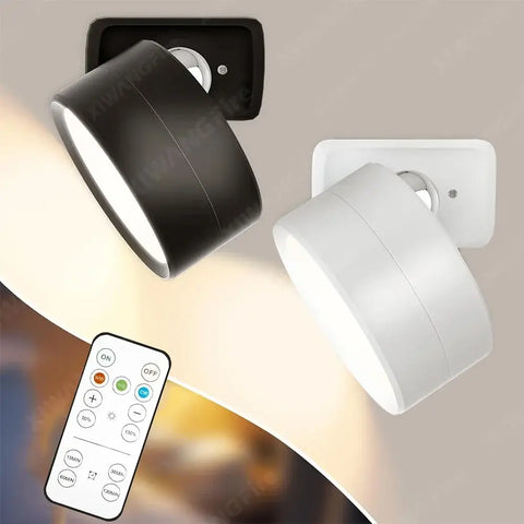 LED Wall Mounted Lights with Remote Wireless Magnetic