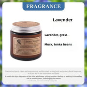 Smokeless soy scented candle in glass jar