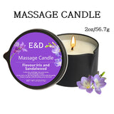E&D Massage Scented Oil Candle