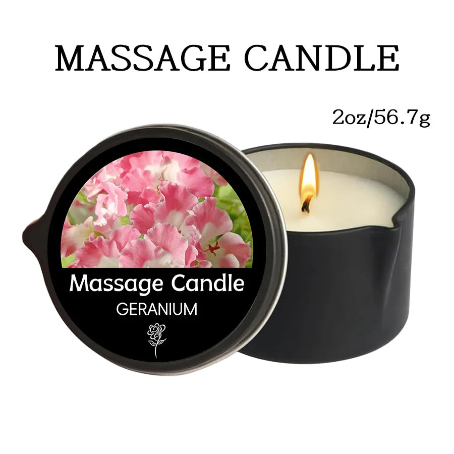 E&D Massage Scented Oil Candle