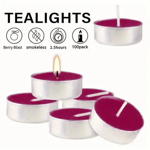 Decorative Berry Tealight Candles® for cozy ambiance
