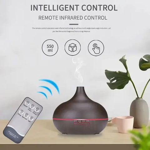 Portable essential oil diffuser and air humidifier