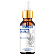 Essential Tea Tree oil bottle for massage, relaxation, and care