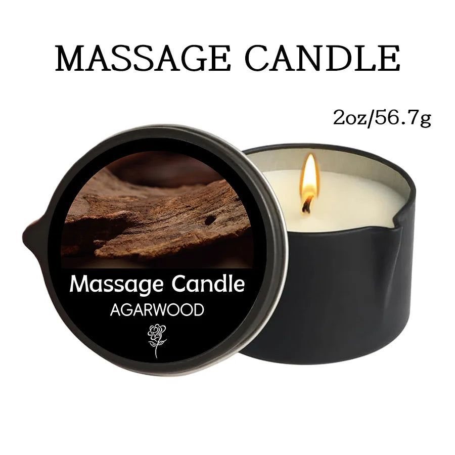 E&D Massage Scented Oil Candle