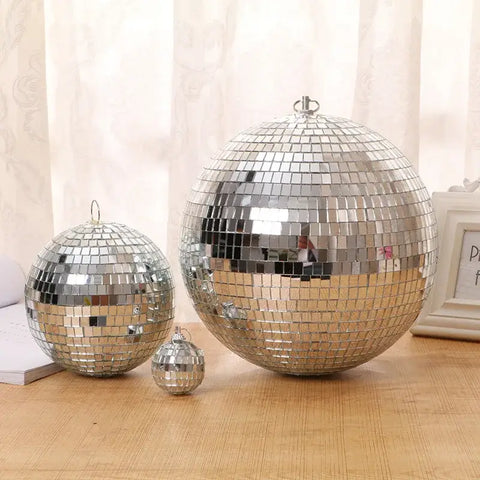 glittering mirror disco ball hanging decoration 2024