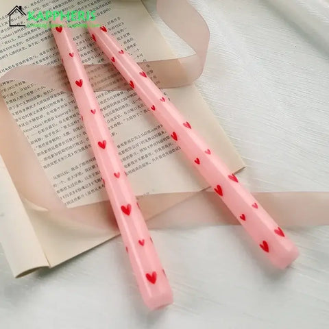 romantic dinner setting with 7.5 inch taper hand candles