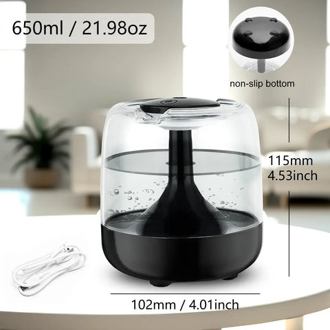 Home air humidifier 650ML capacity with essential oil