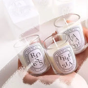 Soft romantic perfume in sleek transparent glass