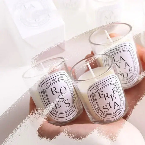 Soft romantic perfume in sleek transparent glass