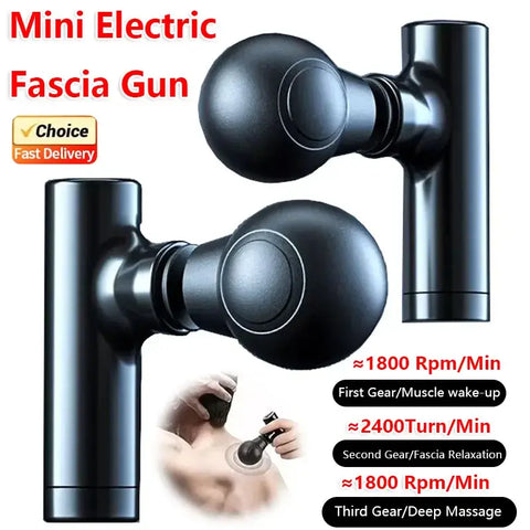 Lightweight deep tissue massager for on-the-go use