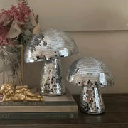 Decorative mushroom disco ball mirror for room decor