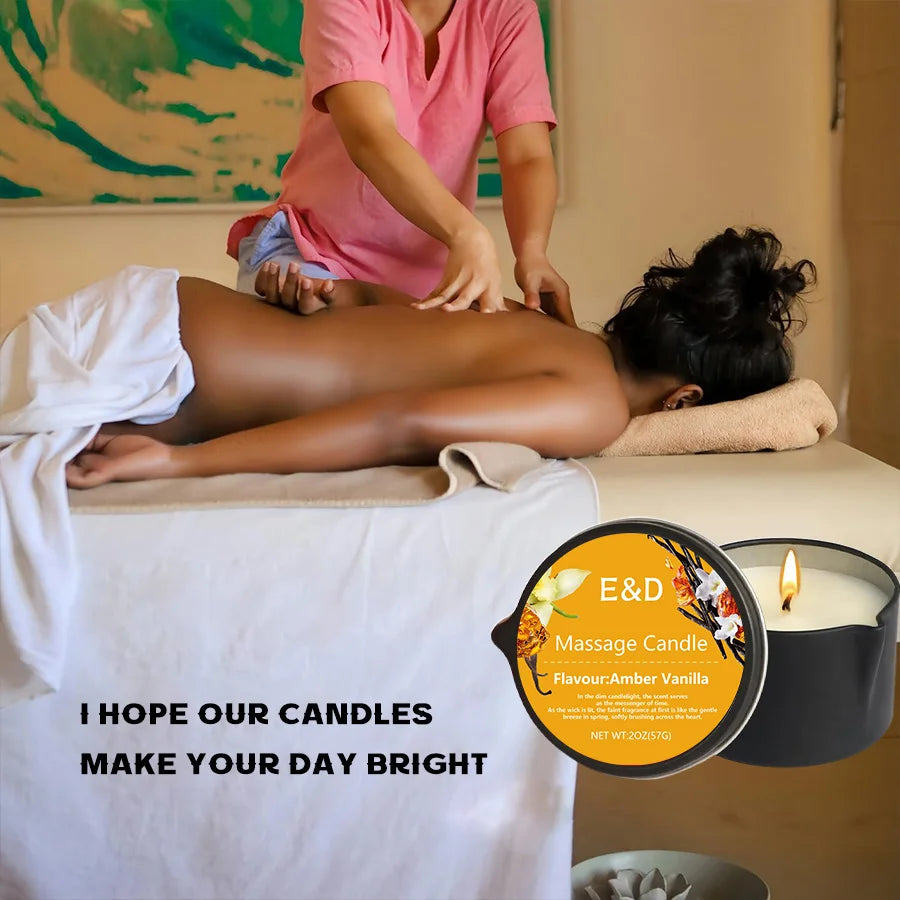 E&D Massage Scented Oil Candle
