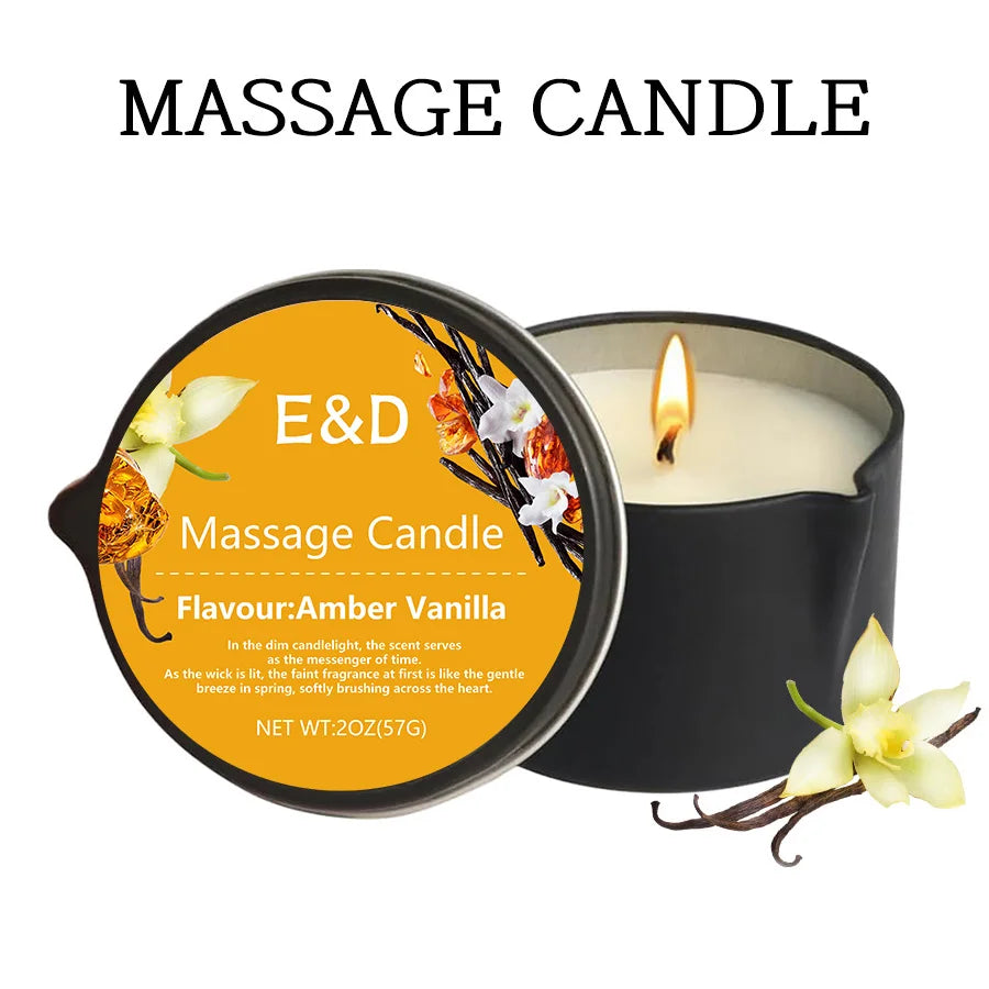 E&D Massage Scented Oil Candle