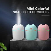 Portable USB-powered 250ML mini air humidifier for home and office