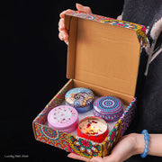 Elegant Arabian style scented candle gift set, 4pcs