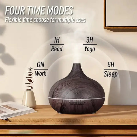 Portable essential oil diffuser and air humidifier
