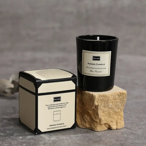 Romantic air fragrance candle in decorative jar