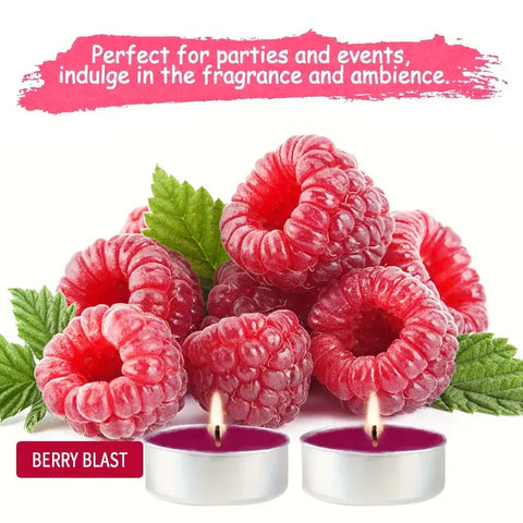 Decorative Berry Tealight Candles® for cozy ambiance