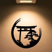 Decorative metal wall art with intricate design