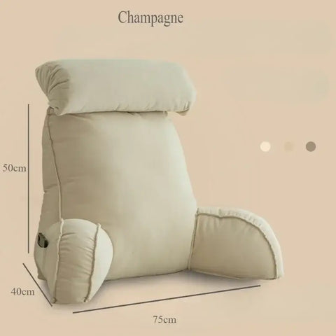 Reading pillow with large back support