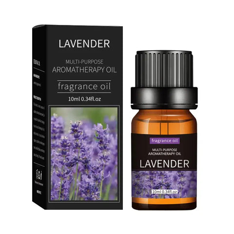 Lavender essential oil bottle for diffuser relaxation