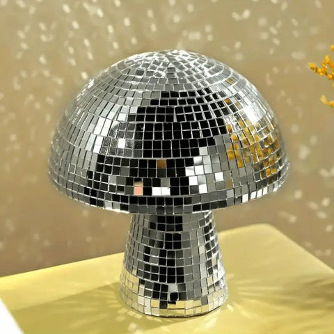 Decorative mushroom disco ball mirror for room decor