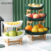 Home living room plastic fruit plate with multiple layers