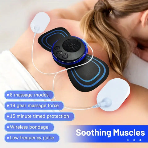neck massager with 8 massage modes and rechargeable battery